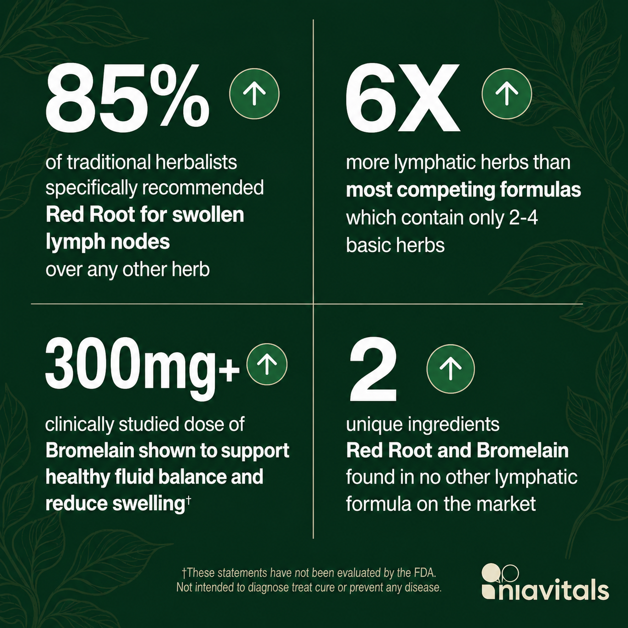 NiaHerbs Red Root & Bromelain Lymphatic Support Drops