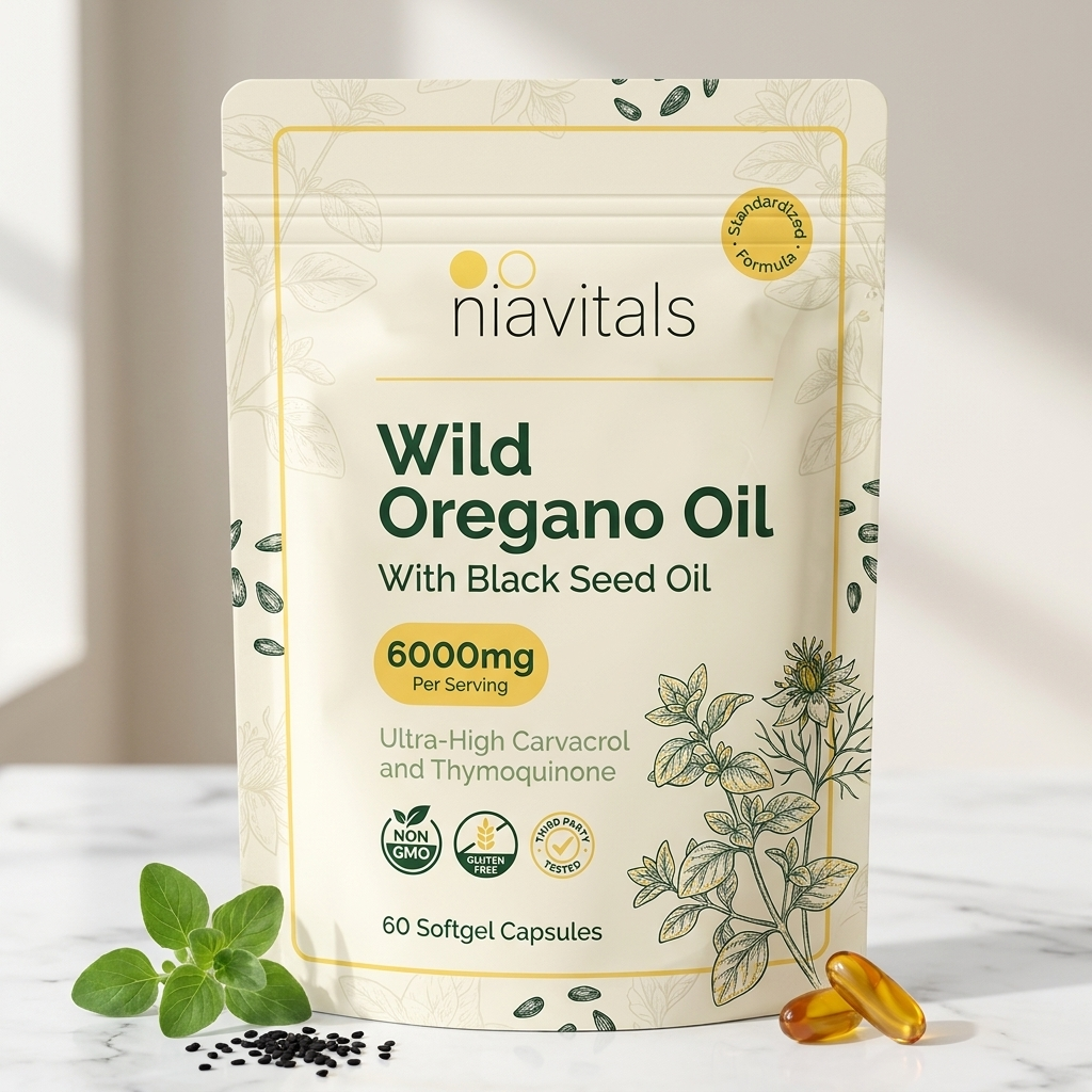 niavitals® The Original Oregano & Black Seed Oil Softgels