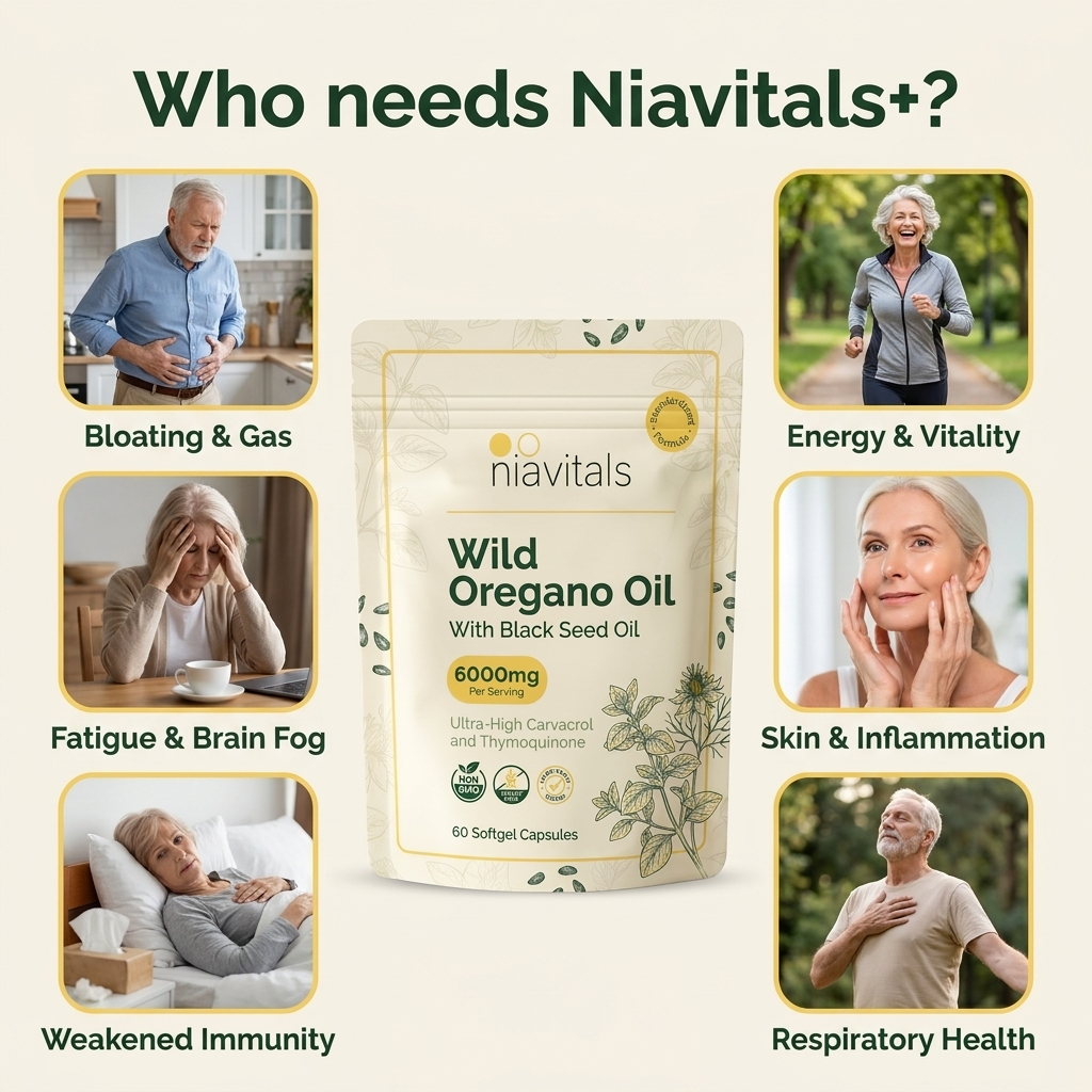 niavitals® The Original Oregano & Black Seed Oil Softgels
