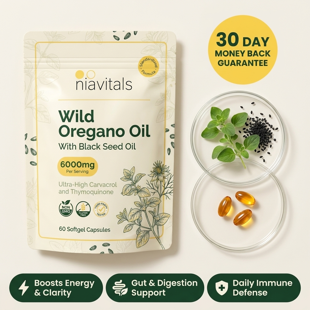 niavitals® The Original Oregano & Black Seed Oil Softgels