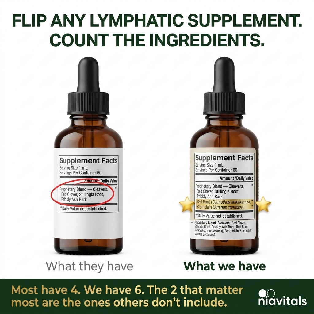 NiaHerbs Red Root & Bromelain Lymphatic Support Drops