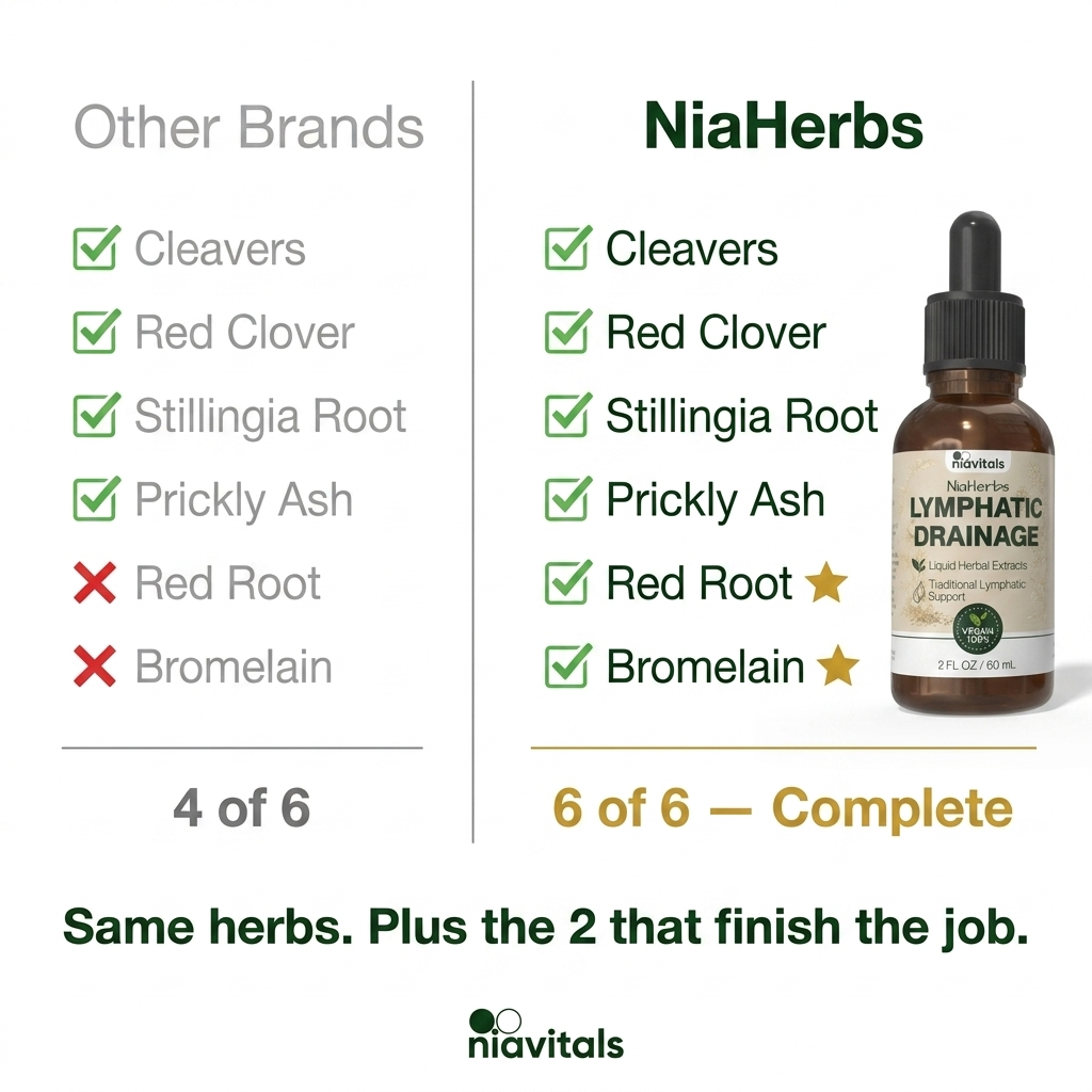 NiaHerbs Red Root & Bromelain Lymphatic Support Drops